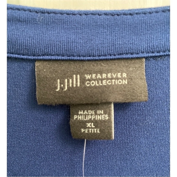 J.Jill Wearever Collection Deep Sea Button Down Long Sleeve Shirt Size XL Petite - Picture 2 of 6